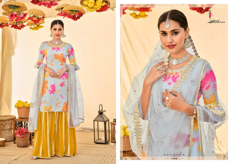 Eba Lifestyle Bandhan Georgette Wedding Wear Embroidered Salwar Suits