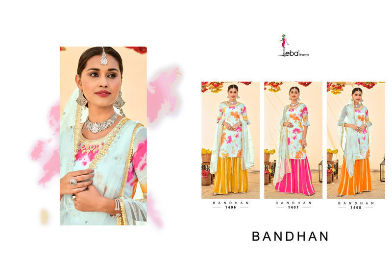 Eba Lifestyle Bandhan Georgette Wedding Wear Embroidered Salwar Suits