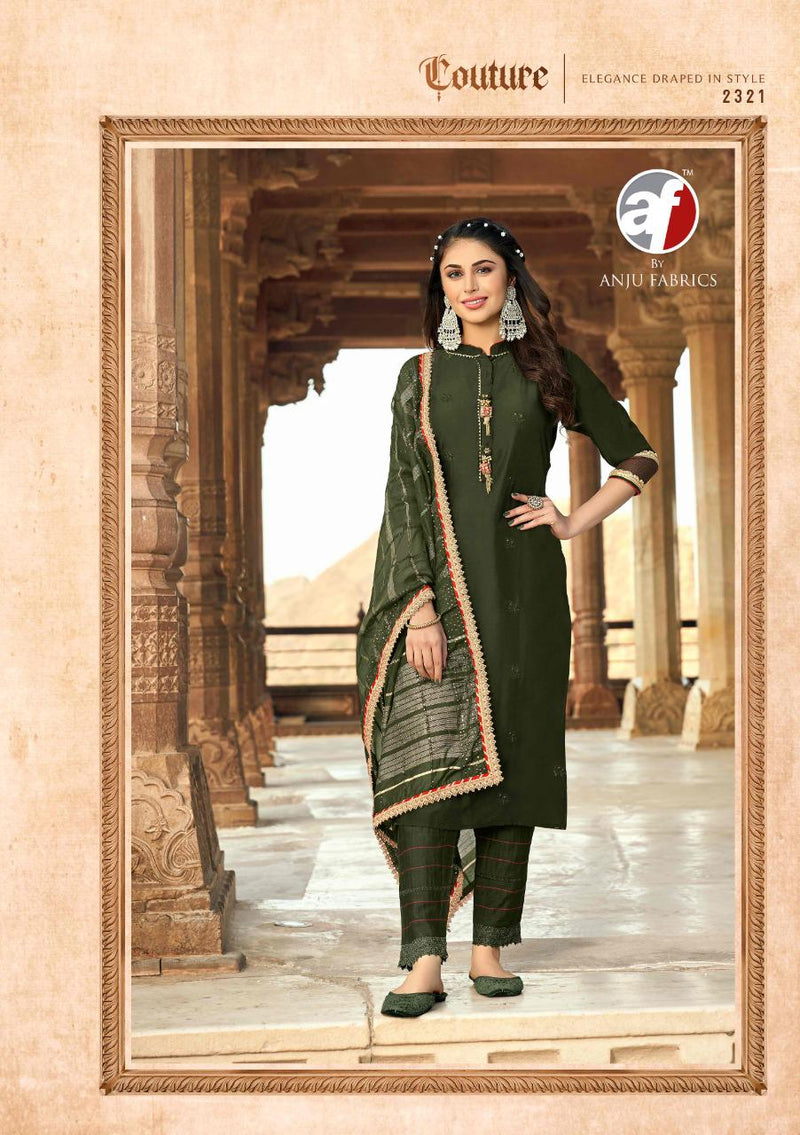 Anju Fabrics Bandhan  Exclusive Viscose Silk Embroidered Designer Party Wear Salwar Suits