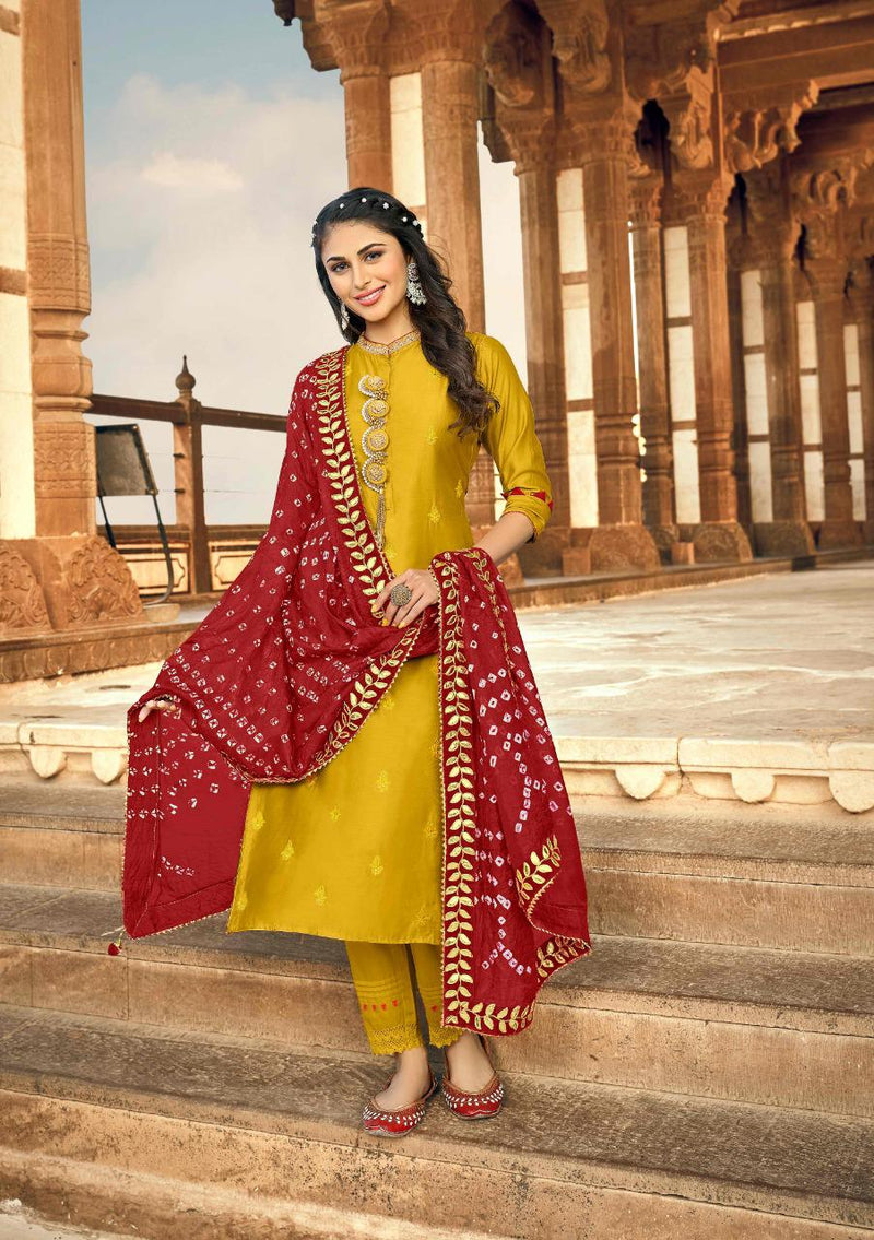 Anju Fabrics Bandhan  Exclusive Viscose Silk Embroidered Designer Party Wear Salwar Suits