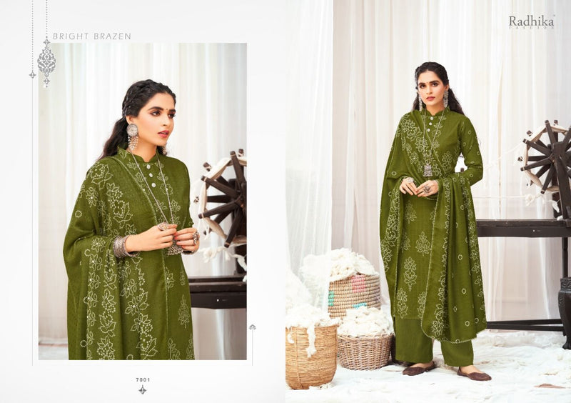 Radhika Fashion Sumyra Bandhani Pashmina Stylish Designer Casual Wear Salwar Kameez