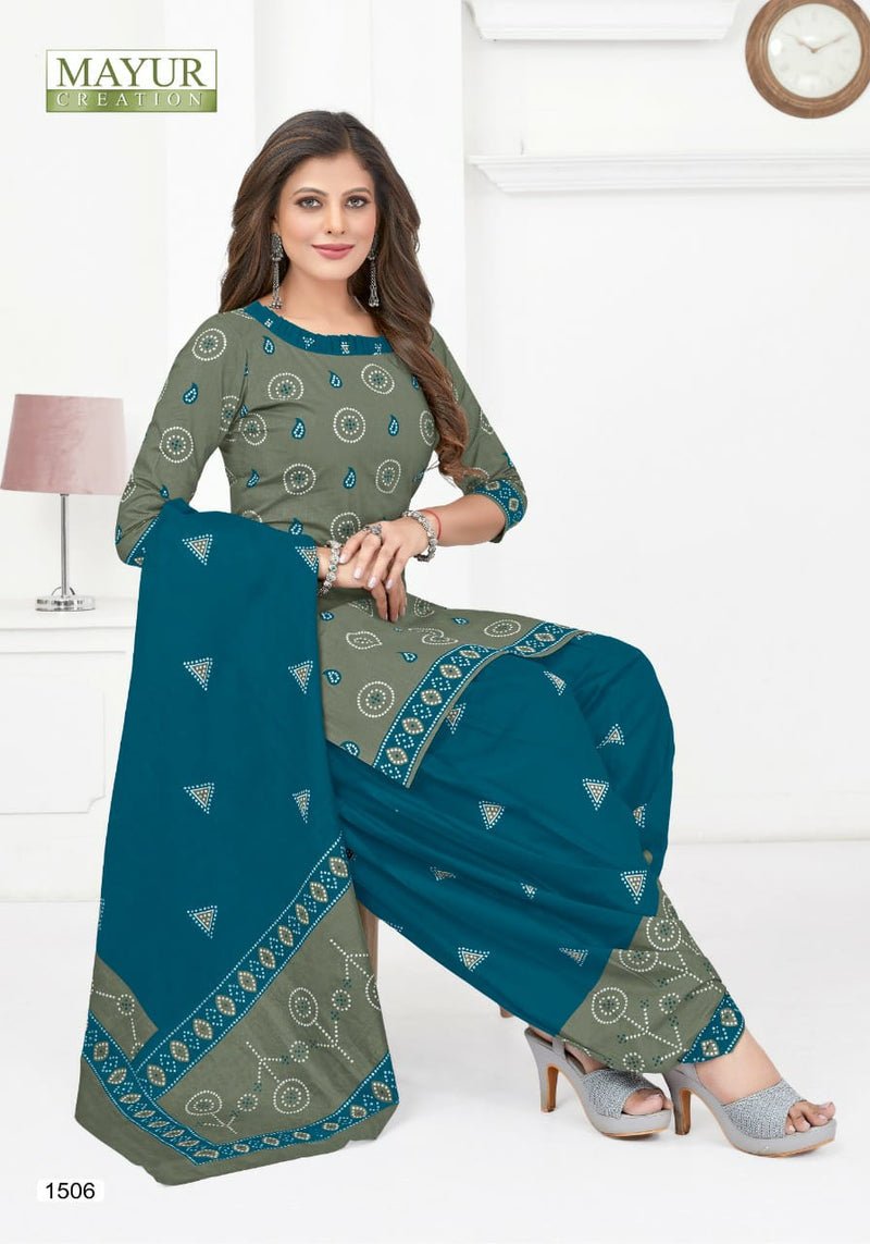 Mayur Creation Bandhani Special Vol 15 Pure Cotton Stylish Designer Casual Look Salwar Suit