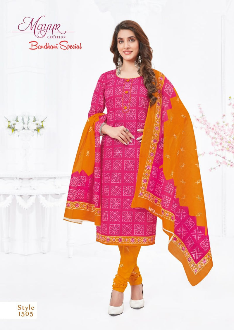 Mayur Creation Bandhani Special Vol 16 Pure Cotton Printed Designer Salwar Kameez