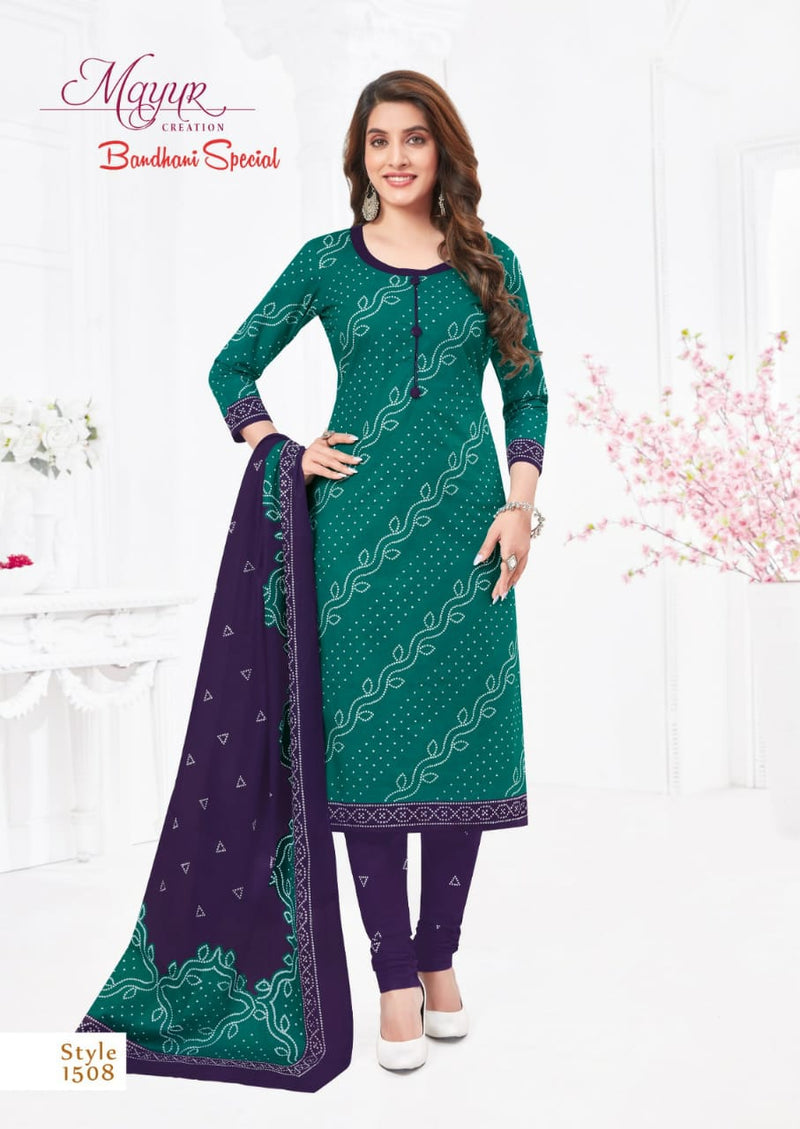 Mayur Creation Bandhani Special Vol 16 Pure Cotton Printed Designer Salwar Kameez