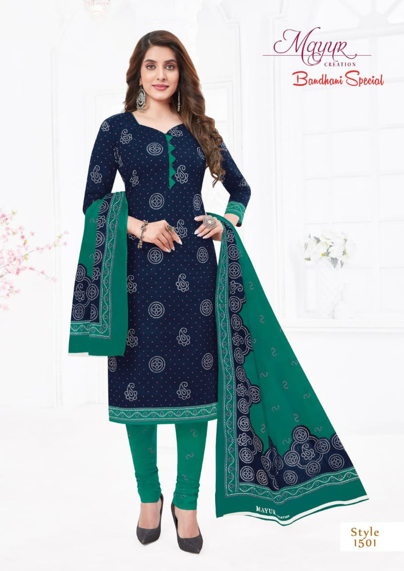 Mayur Creation Bandhani Special Vol 16 Pure Cotton Printed Designer Salwar Kameez