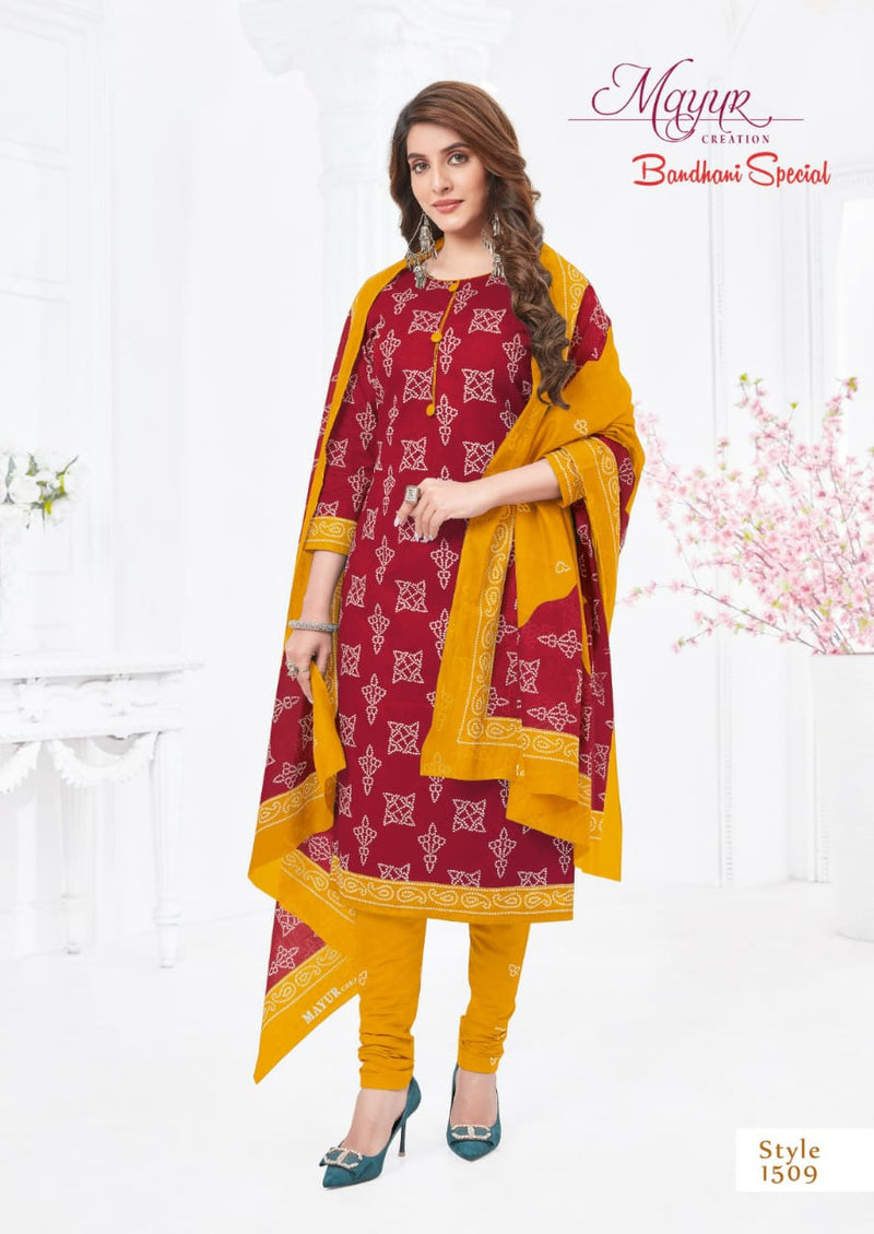 Mayur Creation Bandhani Special Vol 16 Pure Cotton Printed Designer Salwar Kameez
