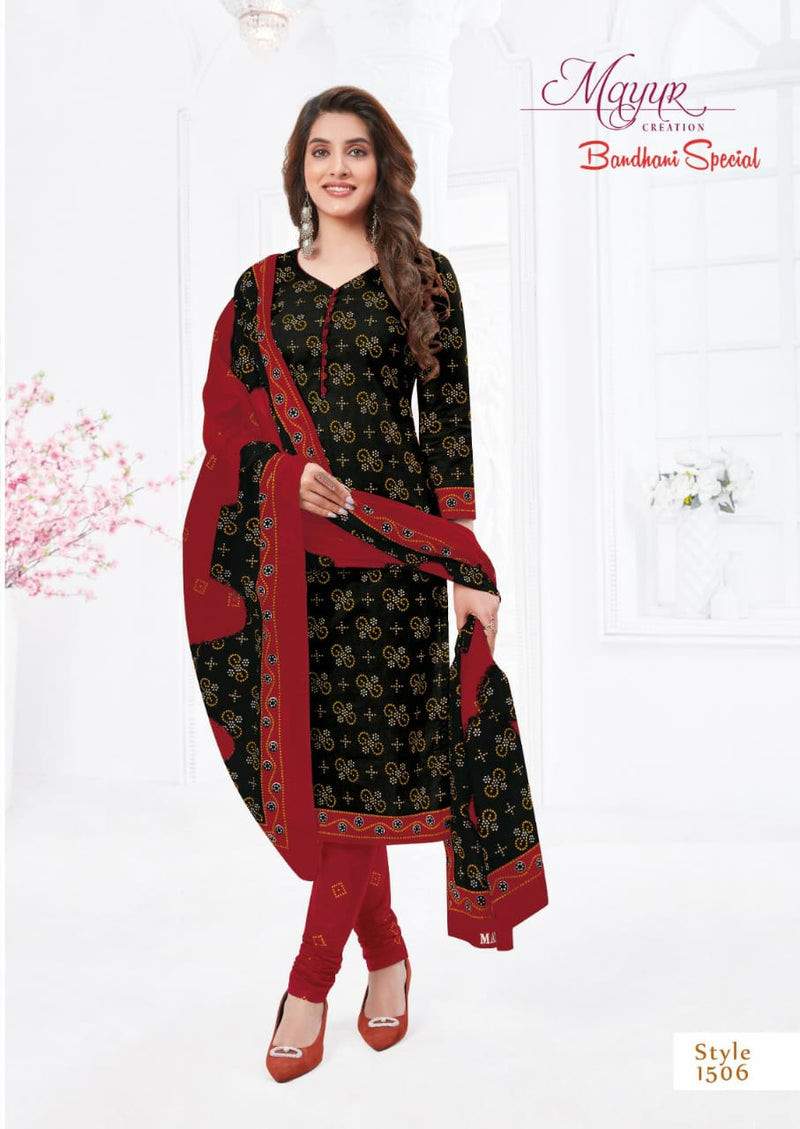 Mayur Creation Bandhani Special Vol 16 Pure Cotton Printed Designer Salwar Kameez