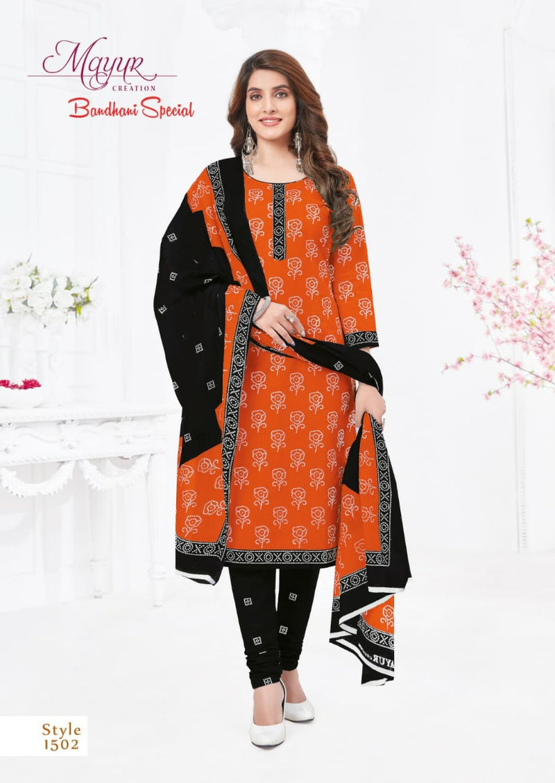 Mayur Creation Bandhani Special Vol 16 Pure Cotton Printed Designer Salwar Kameez