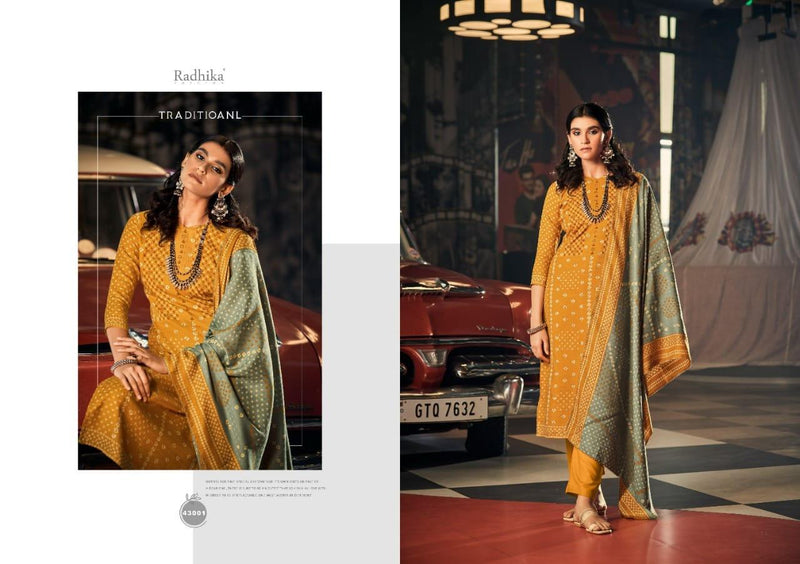 Radhika Fashion Bandish Pashmina With Printed Beautiful Embroidery Work Stylish Designer Salwar Kameez