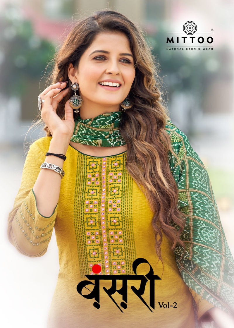 Mittoo Bansari Vol 2 Viscose With Heavy Embroidery Work Stylish Designer Festive Wear Kurti