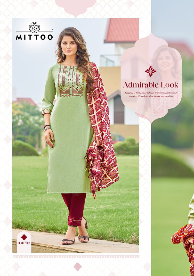 Mittoo Bansari Vol 2 Viscose With Heavy Embroidery Work Stylish Designer Festive Wear Kurti