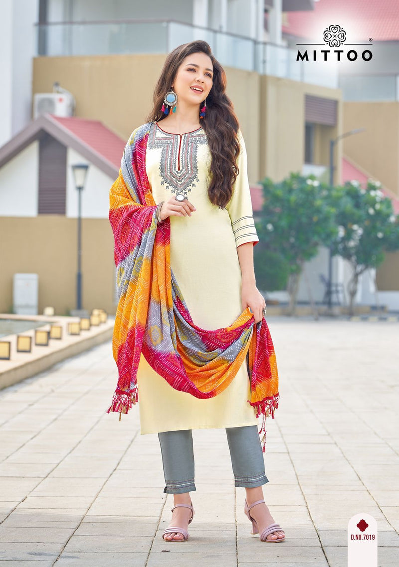 Mittoo Bansari Vol 2 Viscose With Heavy Embroidery Work Stylish Designer Festive Wear Kurti