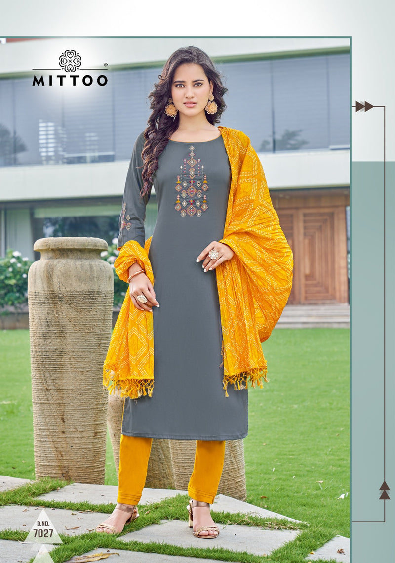 Mittoo Bansri Vol 3 Viscose Weaving Work Partywear Designer Kurti