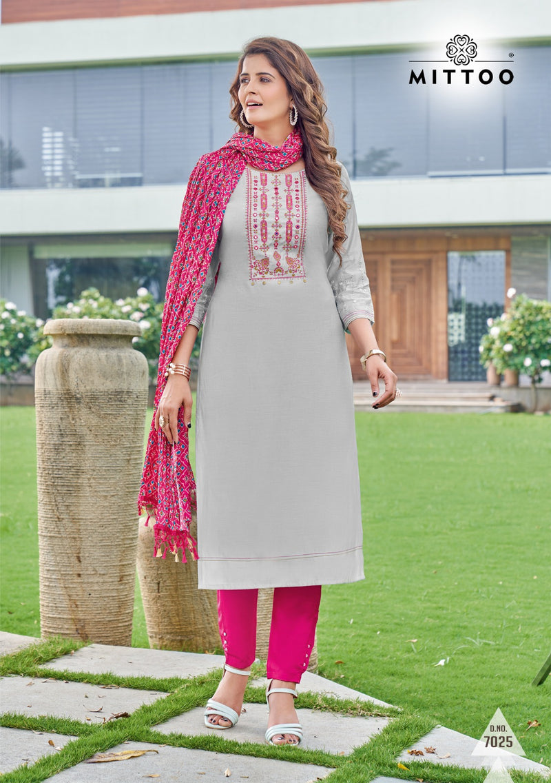 Mittoo Bansri Vol 3 Viscose Weaving Work Partywear Designer Kurti