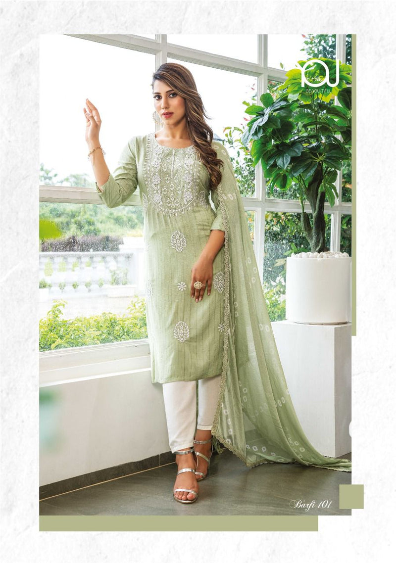 Wanna Barfi Rayon With Fancy Embroidery Work Stylish Designer Casual Wear Kurti