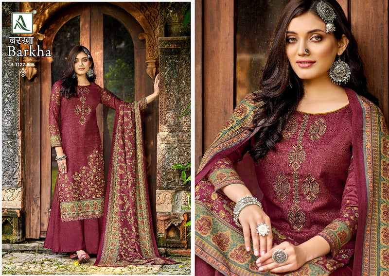 Alok Suit Barkha Pashmina Digital Print With Heavy Embroidery Work Stylish Designer Fancy Salwar Kameez