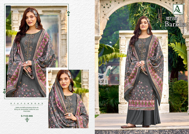 Alok Suit Barkha Pashmina Digital Print With Heavy Embroidery Work Stylish Designer Fancy Salwar Kameez