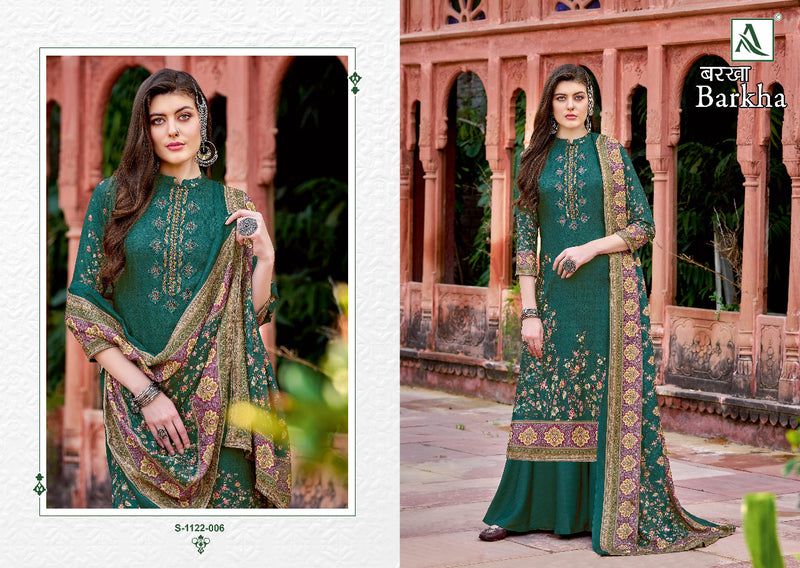 Alok Suit Barkha Pashmina Digital Print With Heavy Embroidery Work Stylish Designer Fancy Salwar Kameez