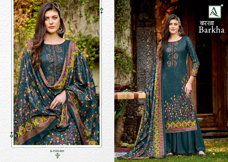 Alok Suit Barkha Pashmina Digital Print With Heavy Embroidery Work Stylish Designer Fancy Salwar Kameez