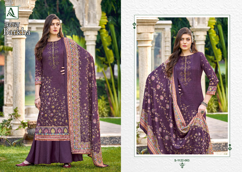 Alok Suit Barkha Pashmina Digital Print With Heavy Embroidery Work Stylish Designer Fancy Salwar Kameez