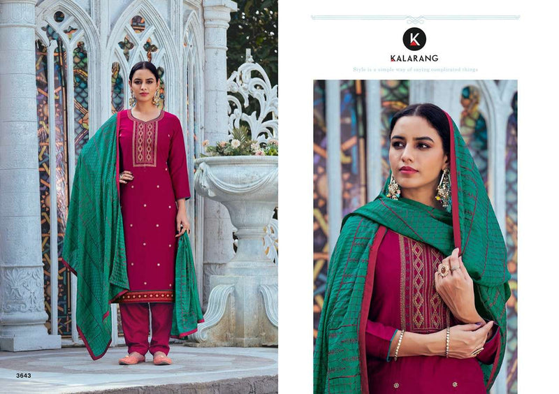 Kalarang Fashion Barkha Vol 2 Parampara Silk Fancy Festive Wear Salwar Suits