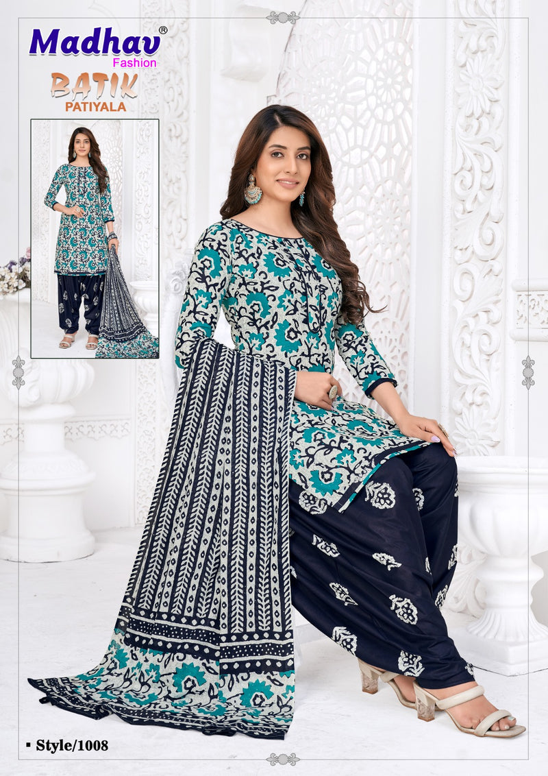 Madhav Fashion Batik Patiyala Vol 1 Pure Cotton Daily Wear Salwar Suit