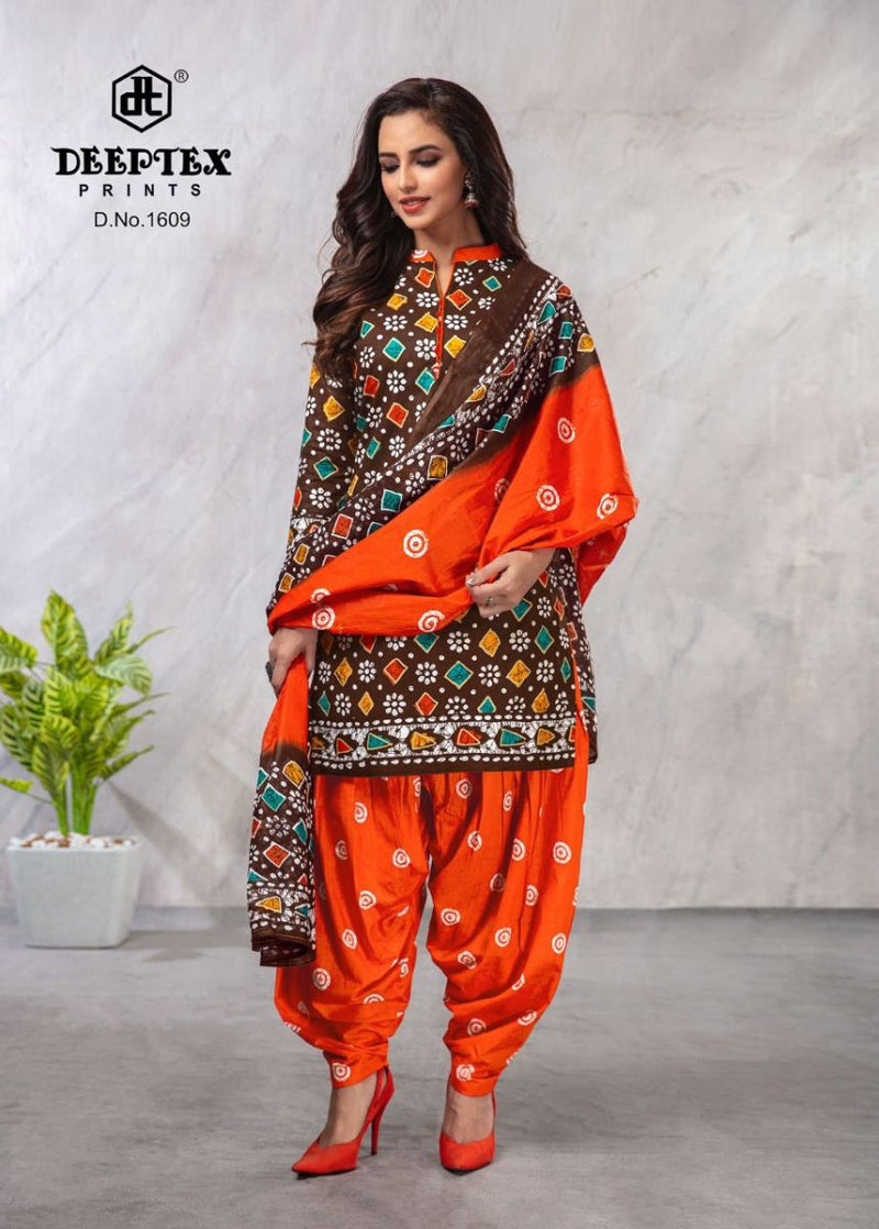 Deeptex Prints Batik Plus Vol 16 Cotton Patiyala Style Salwar Kameez With Batik Prints