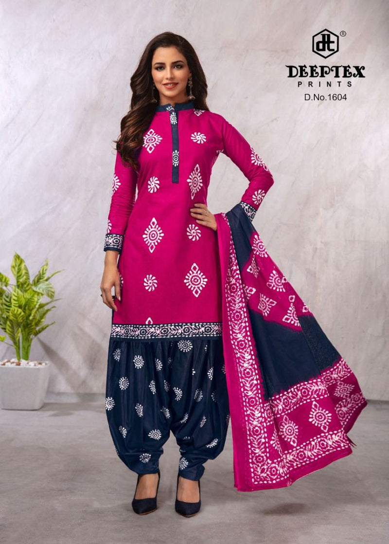 Deeptex Prints Batik Plus Vol 16 Cotton Patiyala Style Salwar Kameez With Batik Prints