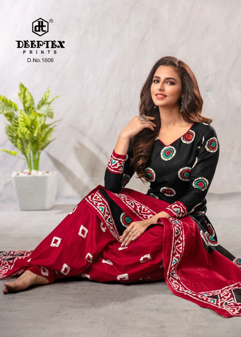 Deeptex Prints Batik Plus Vol 16 Cotton Patiyala Style Salwar Kameez With Batik Prints
