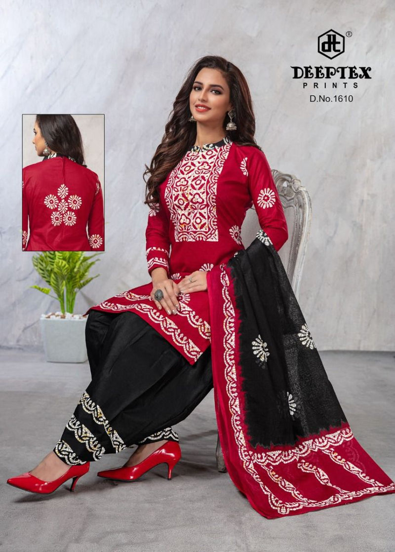 Deeptex Prints Batik Plus Vol 16 Cotton Patiyala Style Salwar Kameez With Batik Prints