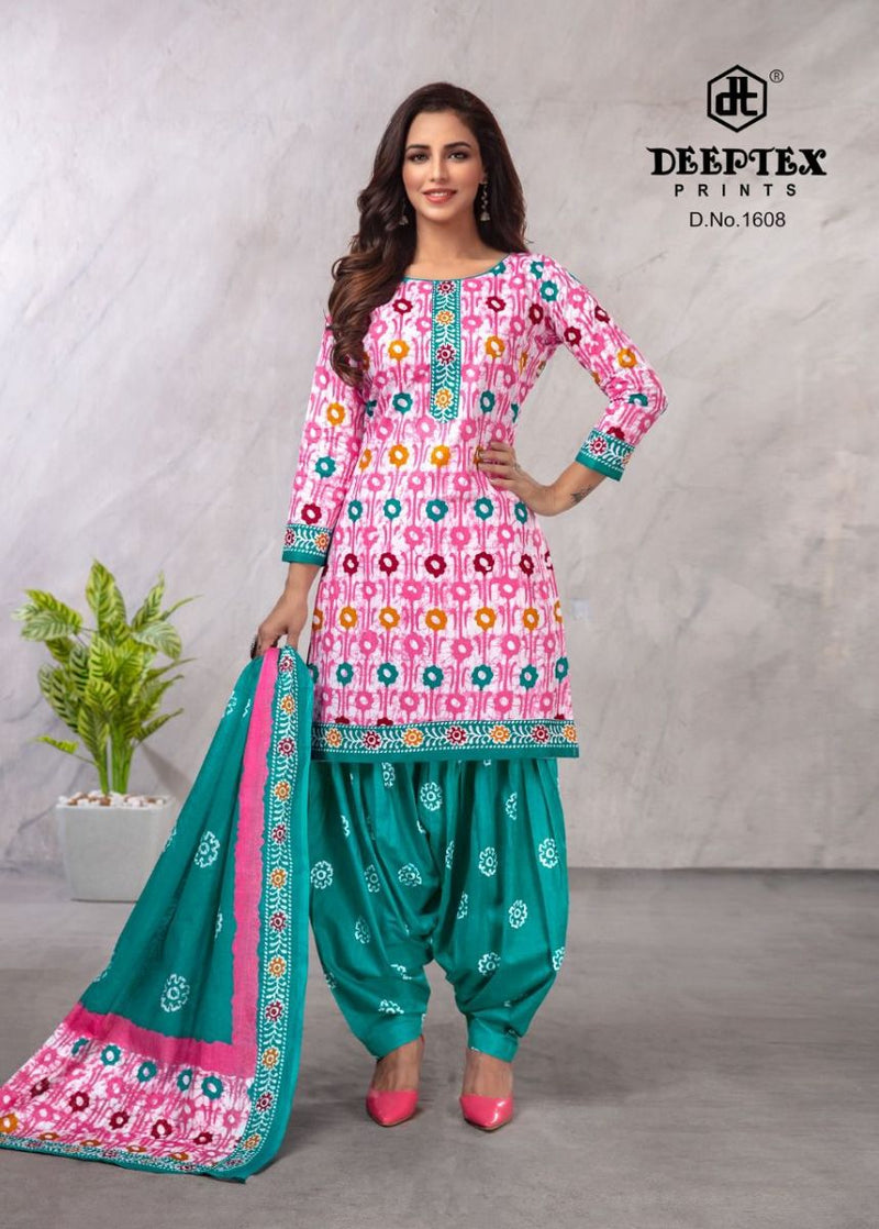 Deeptex Prints Batik Plus Vol 16 Cotton Patiyala Style Salwar Kameez With Batik Prints