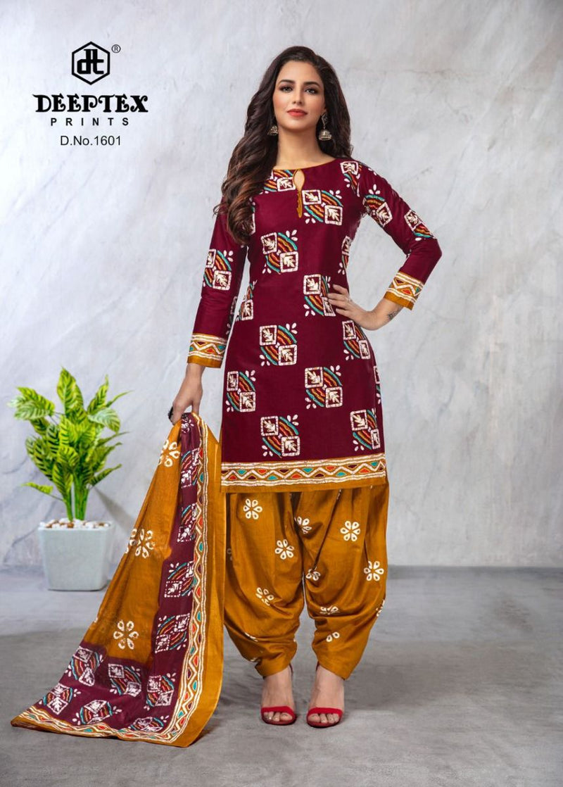 Deeptex Prints Batik Plus Vol 16 Cotton Patiyala Style Salwar Kameez With Batik Prints