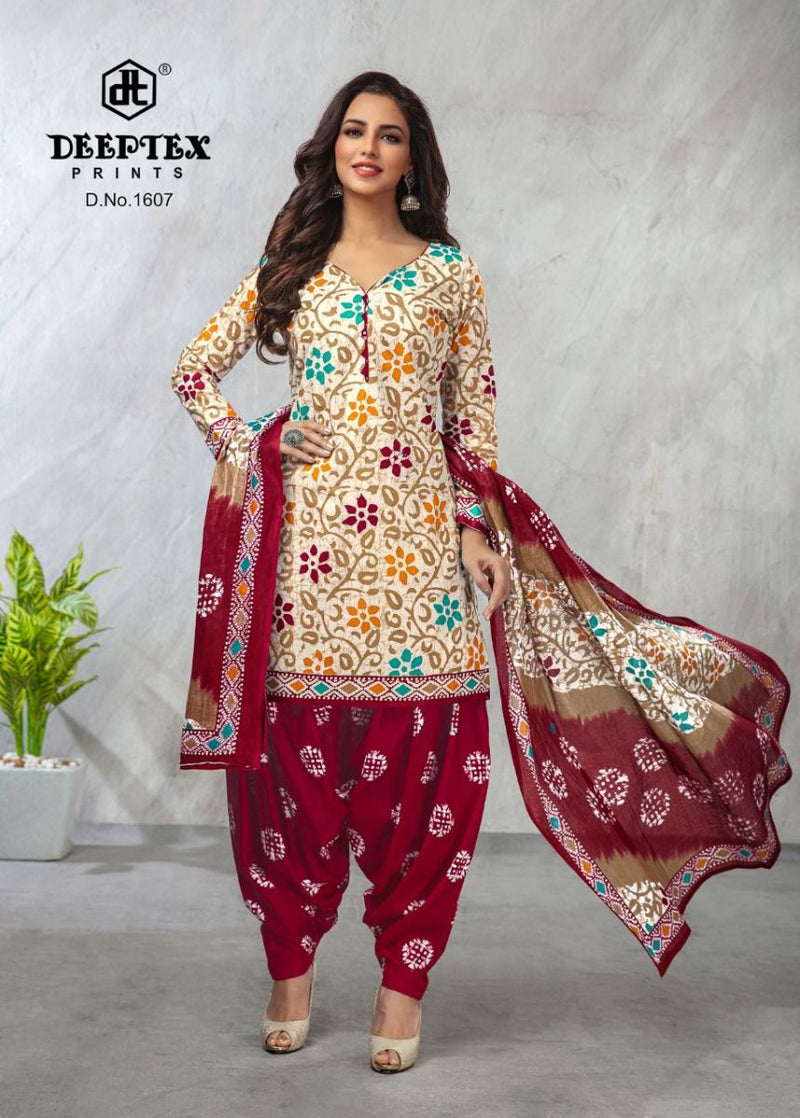 Deeptex Prints Batik Plus Vol 16 Cotton Patiyala Style Salwar Kameez With Batik Prints