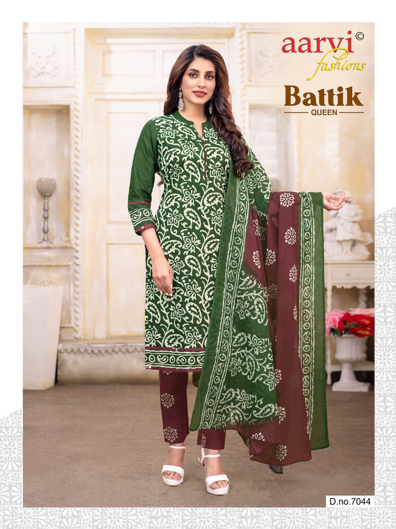 Aarvi Batik Queen Vol 1 Pure Cotton With Printed Work Stylish Designer Casual Look Salwar Suit