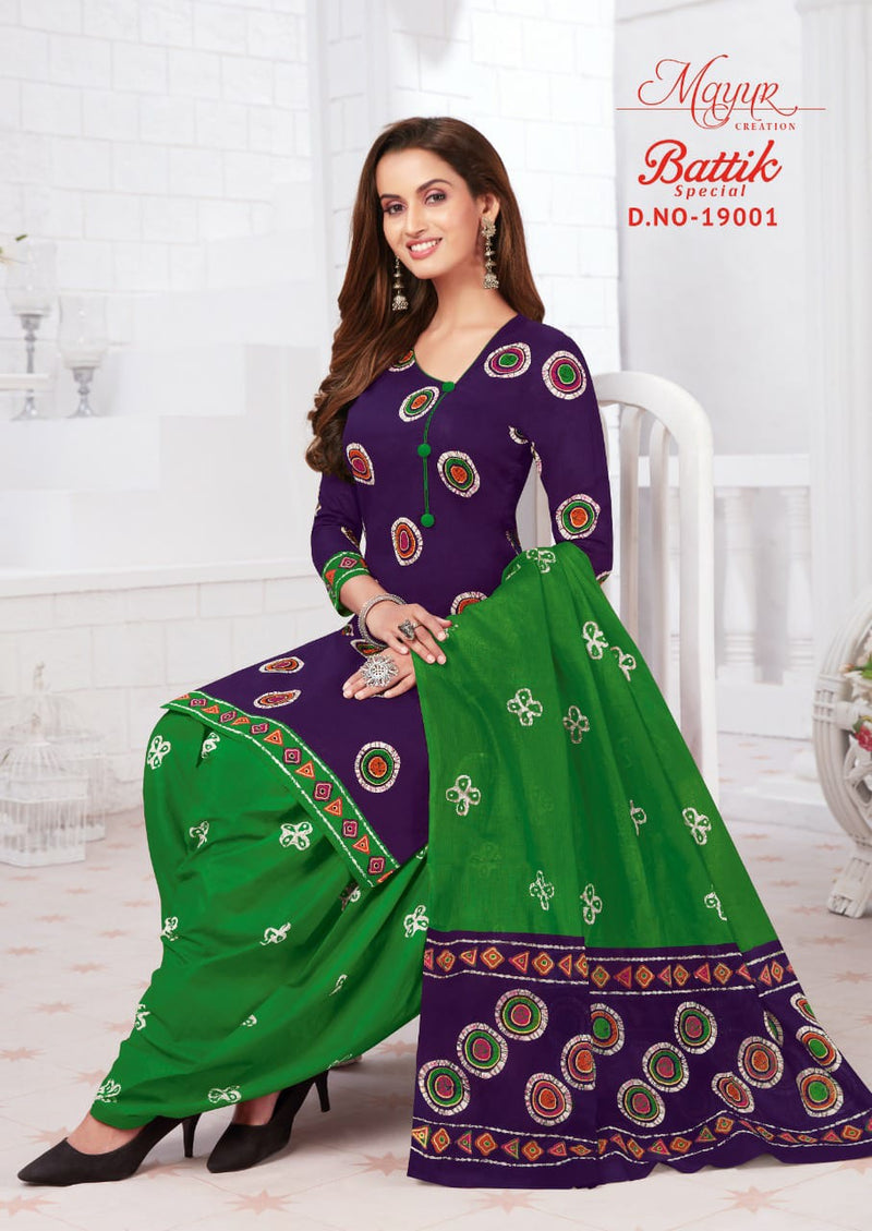 Mayur Creation Batik Special Vol 19 Cotton Printed Patiyala Style Festive Wear Salwar Suits