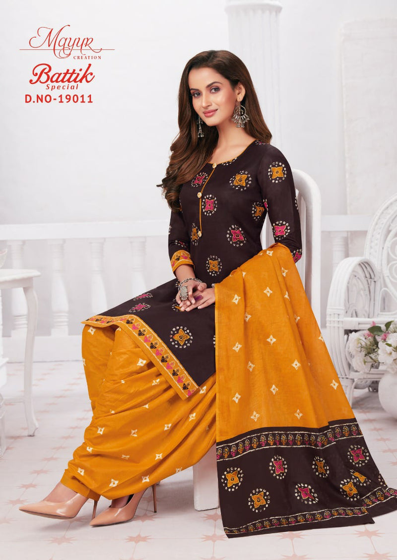 Mayur Creation Batik Special Vol 19 Cotton Printed Patiyala Style Festive Wear Salwar Suits