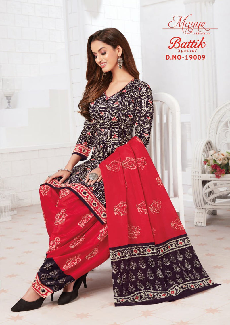 Mayur Creation Batik Special Vol 19 Cotton Printed Patiyala Style Festive Wear Salwar Suits