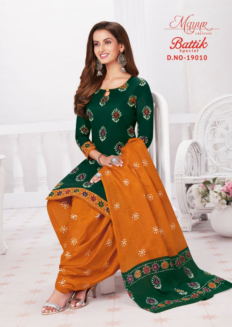Mayur Creation Batik Special Vol 19 Cotton Printed Patiyala Style Festive Wear Salwar Suits
