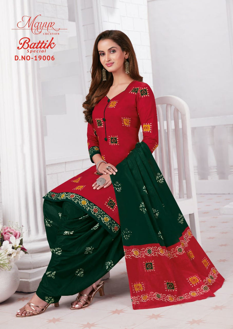 Mayur Creation Batik Special Vol 19 Cotton Printed Patiyala Style Festive Wear Salwar Suits