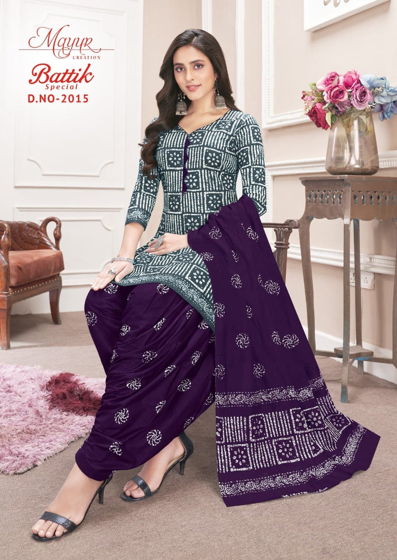 Mayur Creation Batik Special Vol 20 Pure Cotton With Fancy Printed Work Stylish Designer Casual Wear Salwar Kameez