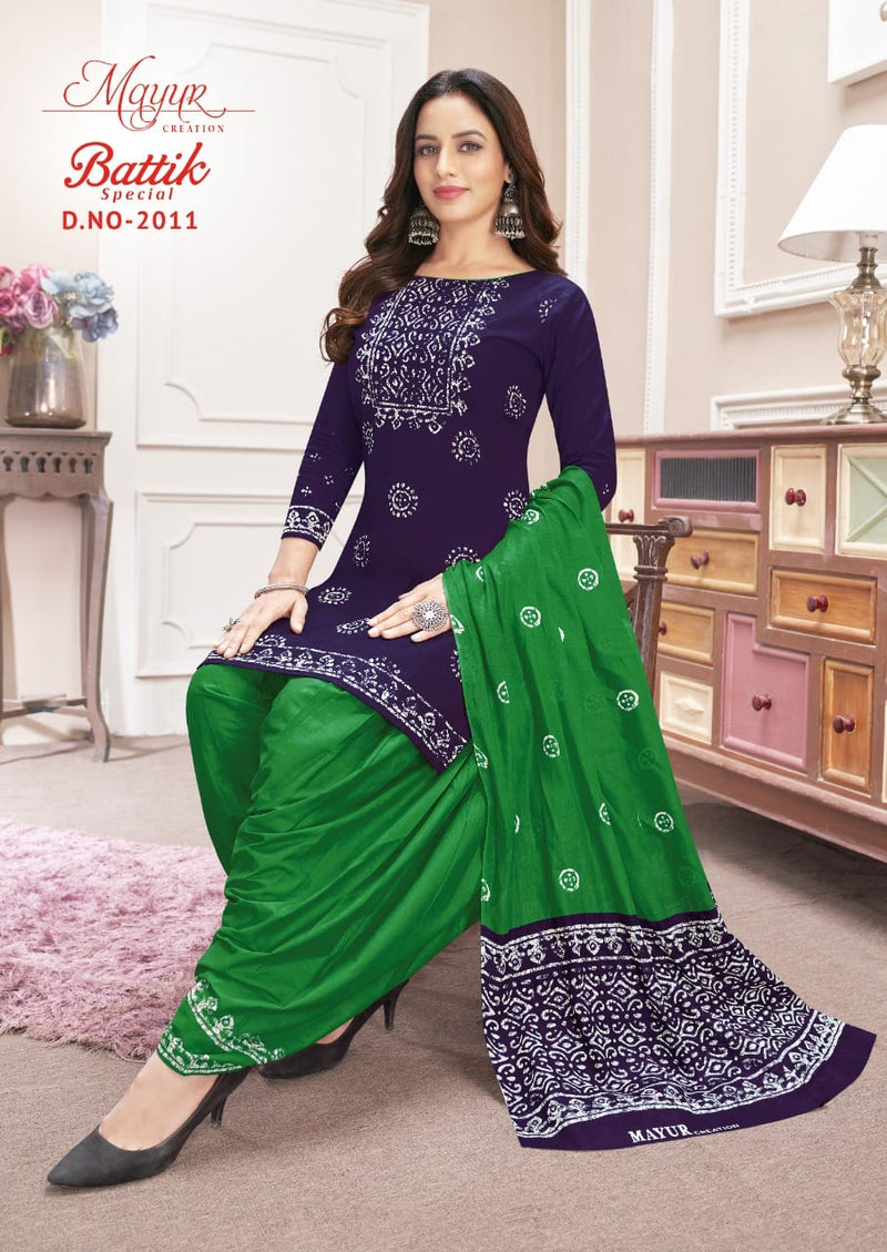 Mayur Creation Batik Special Vol 20 Pure Cotton With Fancy Printed Work Stylish Designer Casual Wear Salwar Kameez
