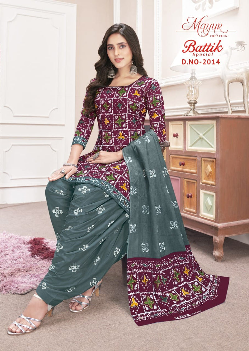 Mayur Creation Batik Special Vol 20 Pure Cotton With Fancy Printed Work Stylish Designer Casual Wear Salwar Kameez