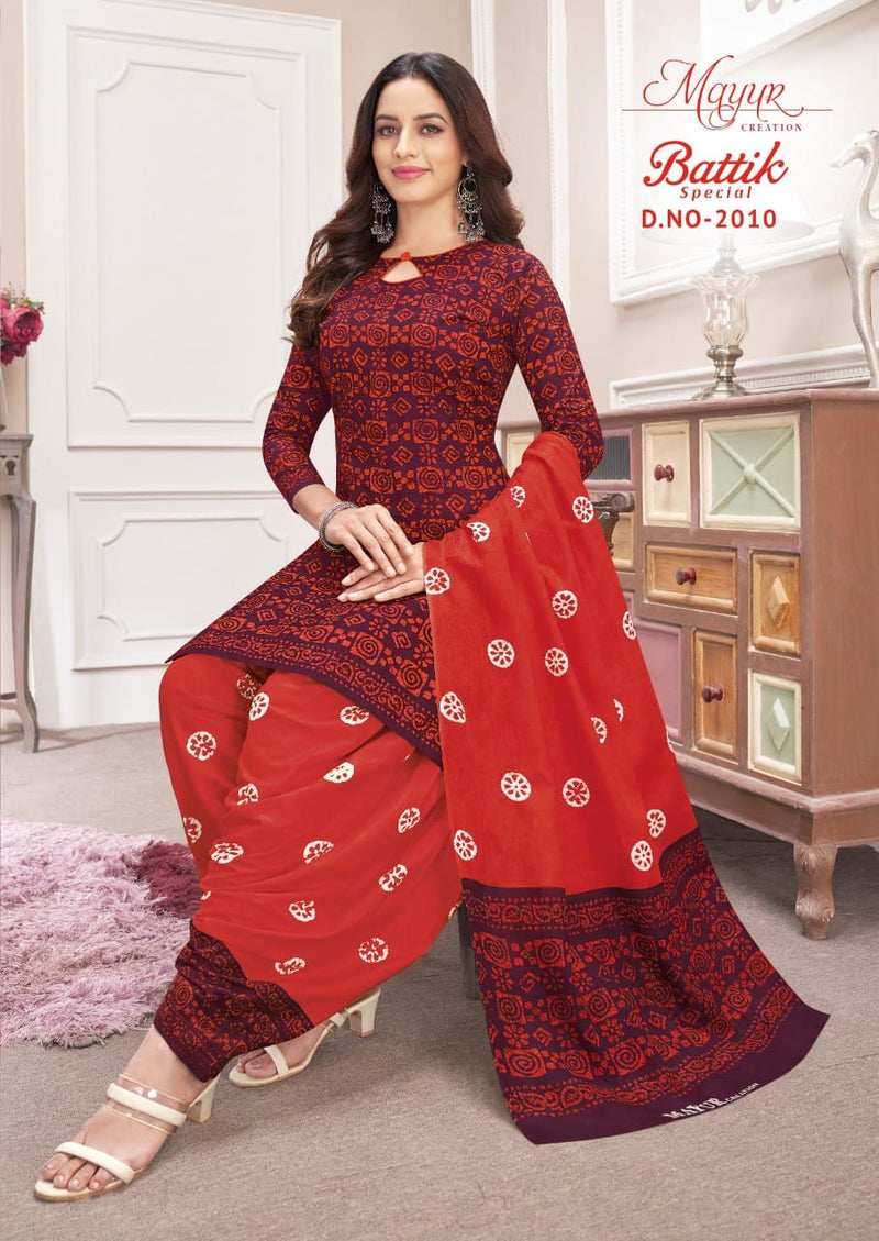 Mayur Creation Batik Special Vol 20 Pure Cotton With Fancy Printed Work Stylish Designer Casual Wear Salwar Kameez