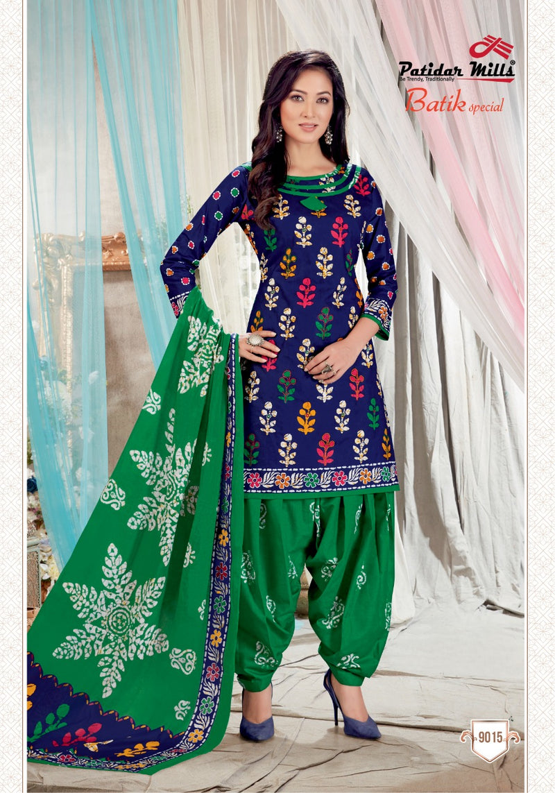 Patidar Mill Batik Special Vol 9 Cotton Stylish Patiyala Suit