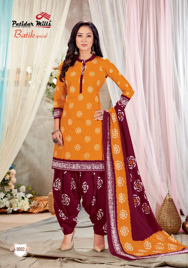 Patidar Mill Batik Special Vol 9 Cotton Stylish Patiyala Suit