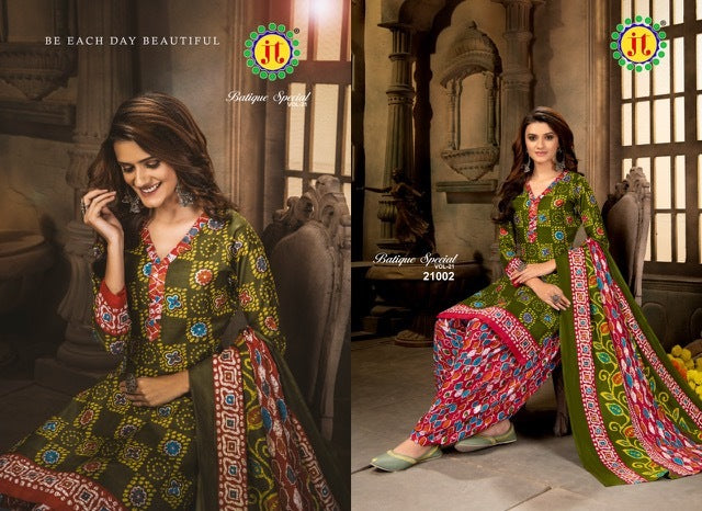 JT Batique Special Vol 21 Stylish Cotton Printed Salwar Suit
