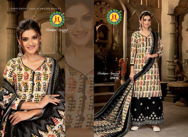JT Batique Special Vol 21 Stylish Cotton Printed Salwar Suit