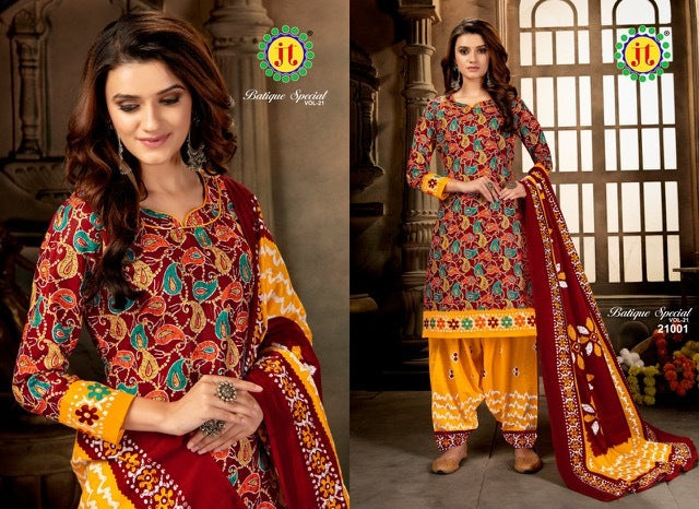 JT Batique Special Vol 21 Stylish Cotton Printed Salwar Suit