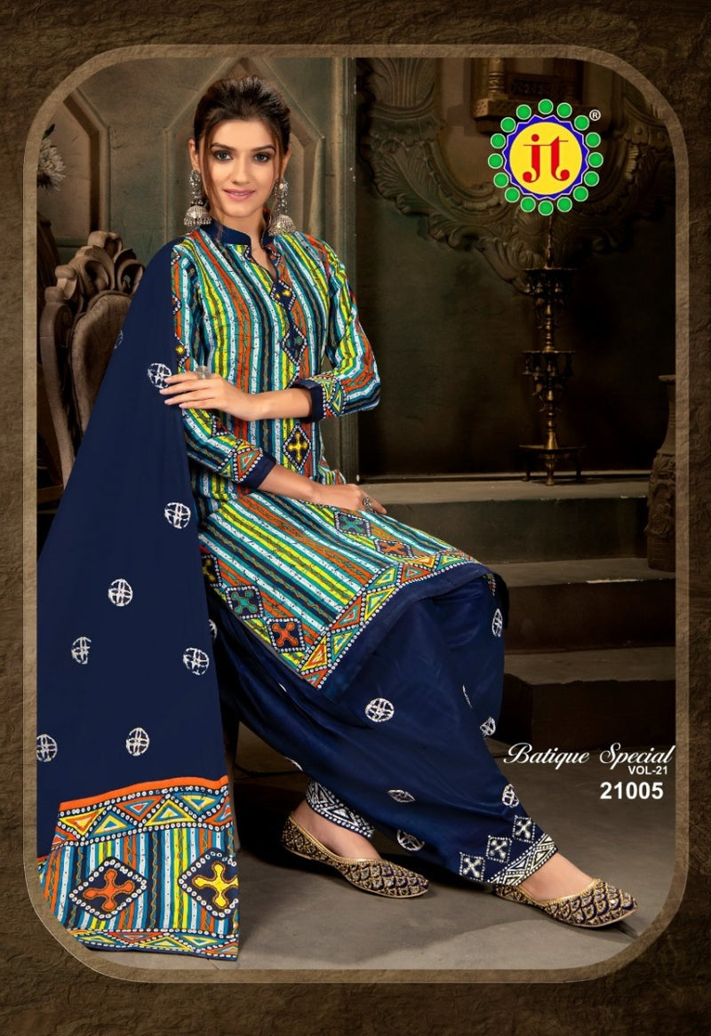 JT Batique Special Vol 21 Stylish Cotton Printed Salwar Suit