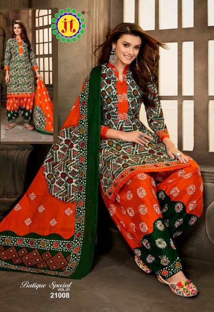 JT Batique Special Vol 21 Stylish Cotton Printed Salwar Suit